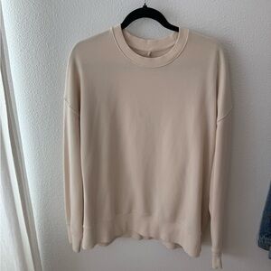 Vuori Classic Cream Crew Neck Sweater